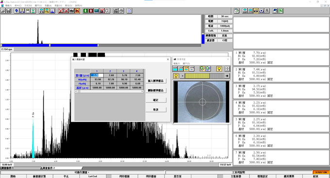 Hitachi EA1400的專業膜厚鍍層分析模式
