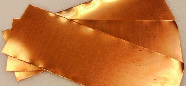 0.2 mm thick copper sheets