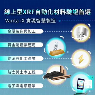 <b>X-ray螢光-XRF</b> 線上型XRF自動化材料驗證首選：Vanta iX 實現智慧製造