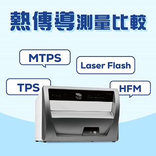 <b>熱傳導-TC</b> 熱傳導測量方法技術比較 (TPS, MTPS, HFM 及 Laser Flash)