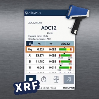 <b>X-ray螢光-XRF</b> XRF快篩分析ADC鋁合金牌號