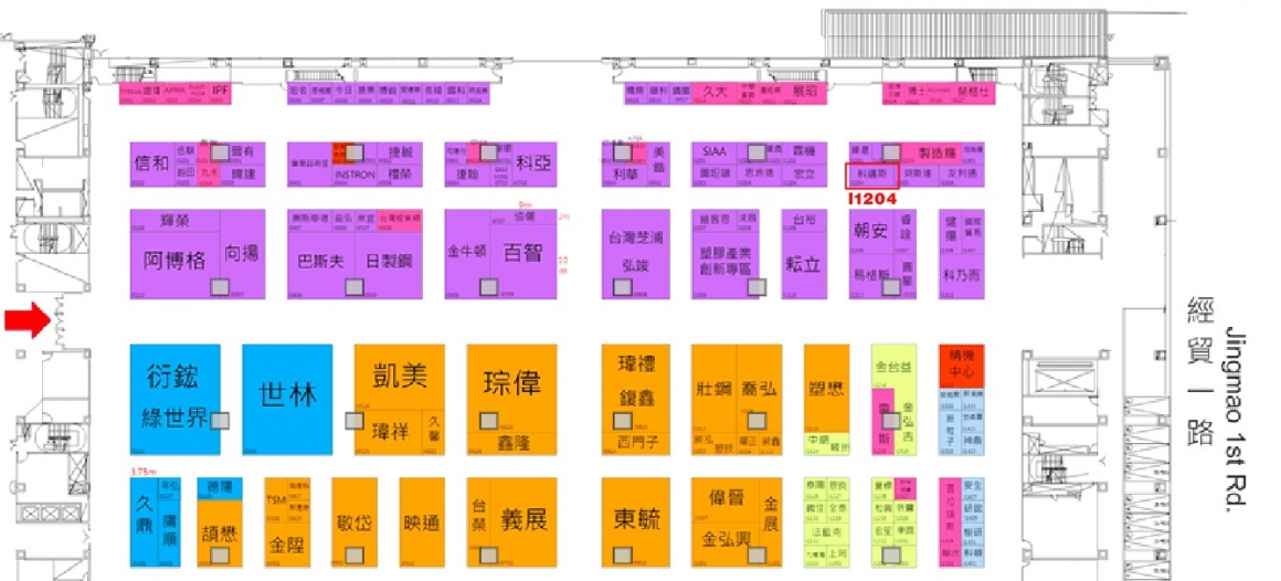 塑橡膠工業展平面圖-科邁斯